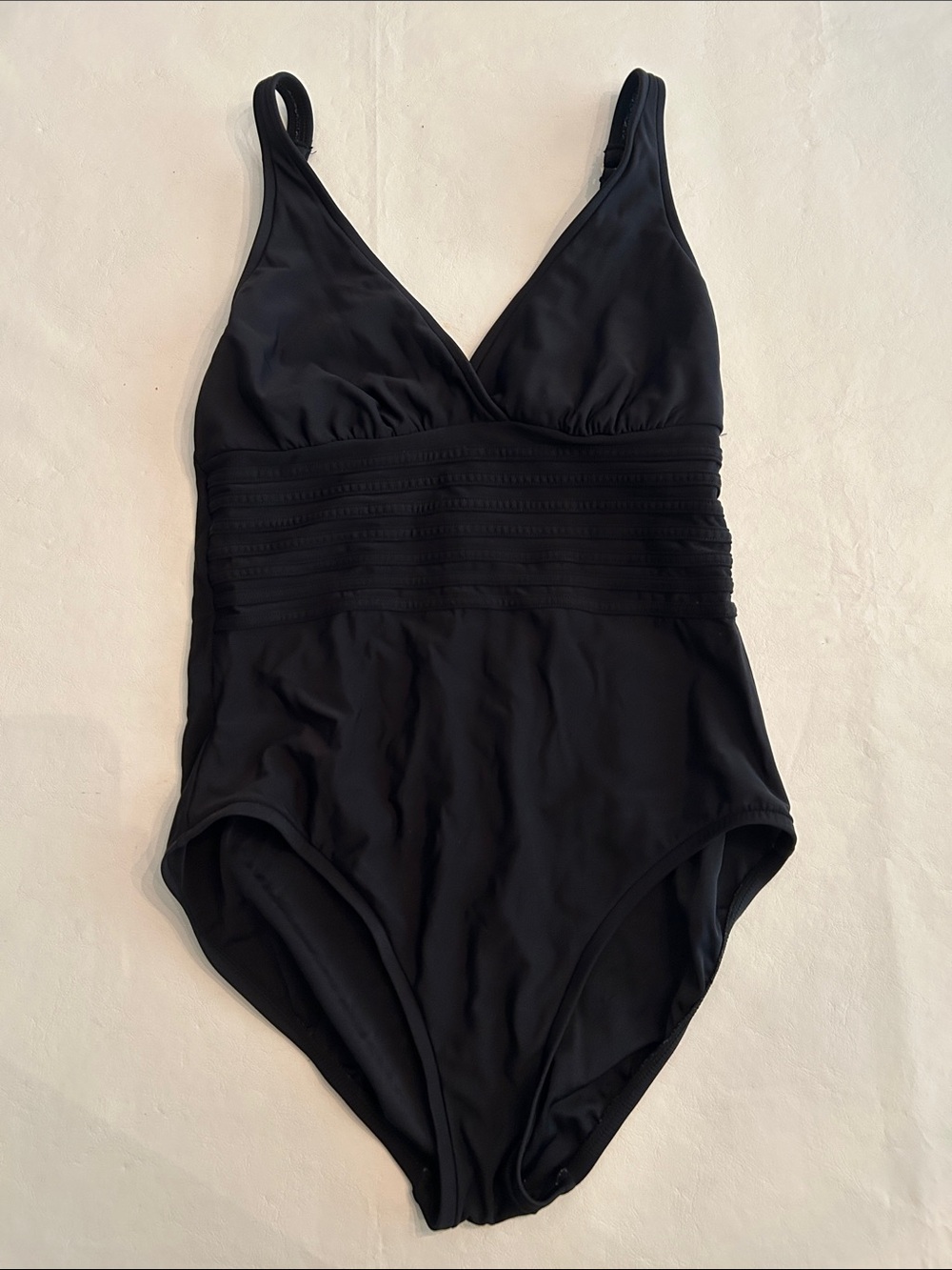 Aqua Green Black One-Piece Swimsuit